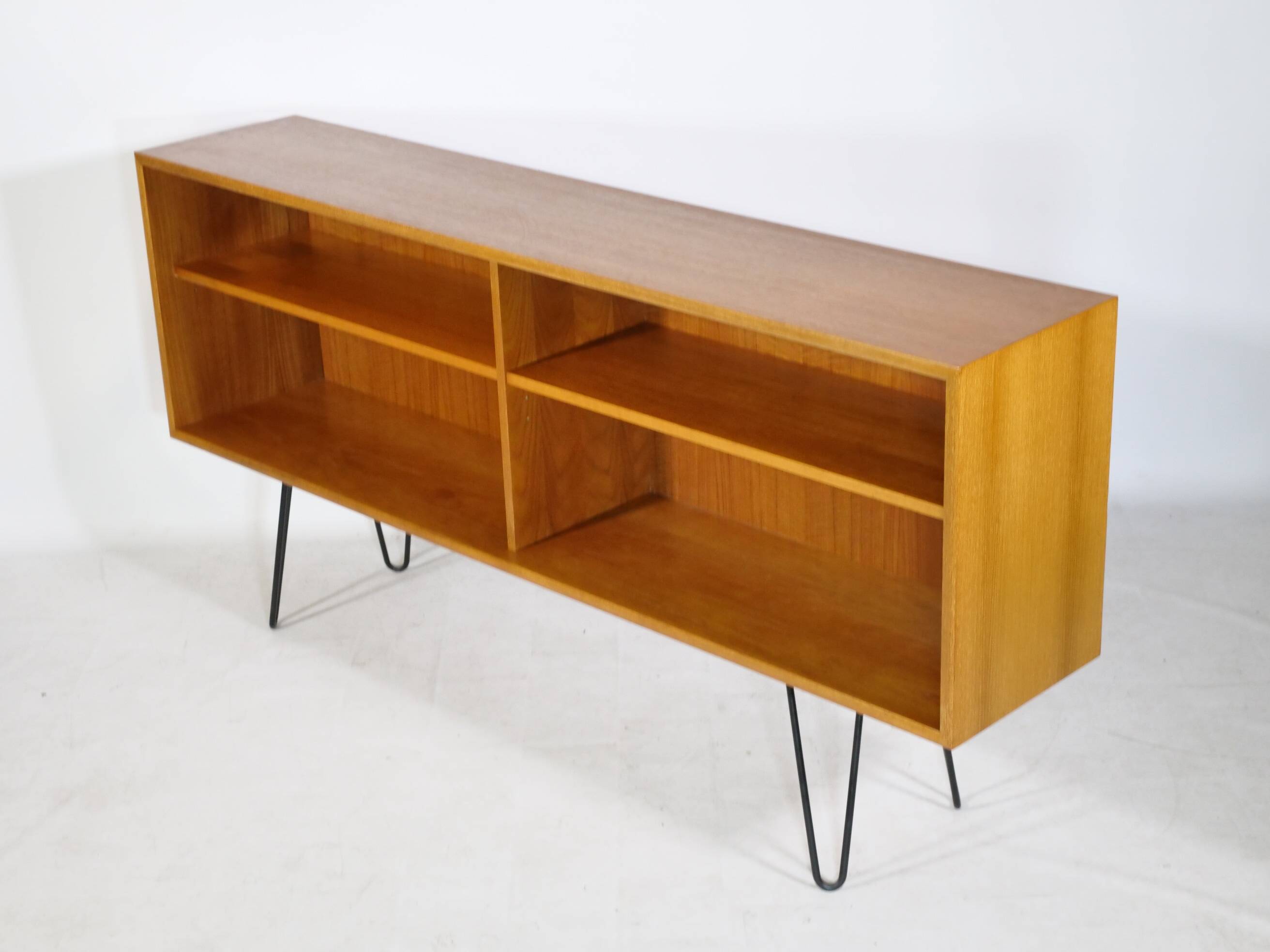 Teak Hairpin shelf sideboard from WK Möbel