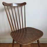 Set of 6 chairs Baumann Menuet in beech, compass feet