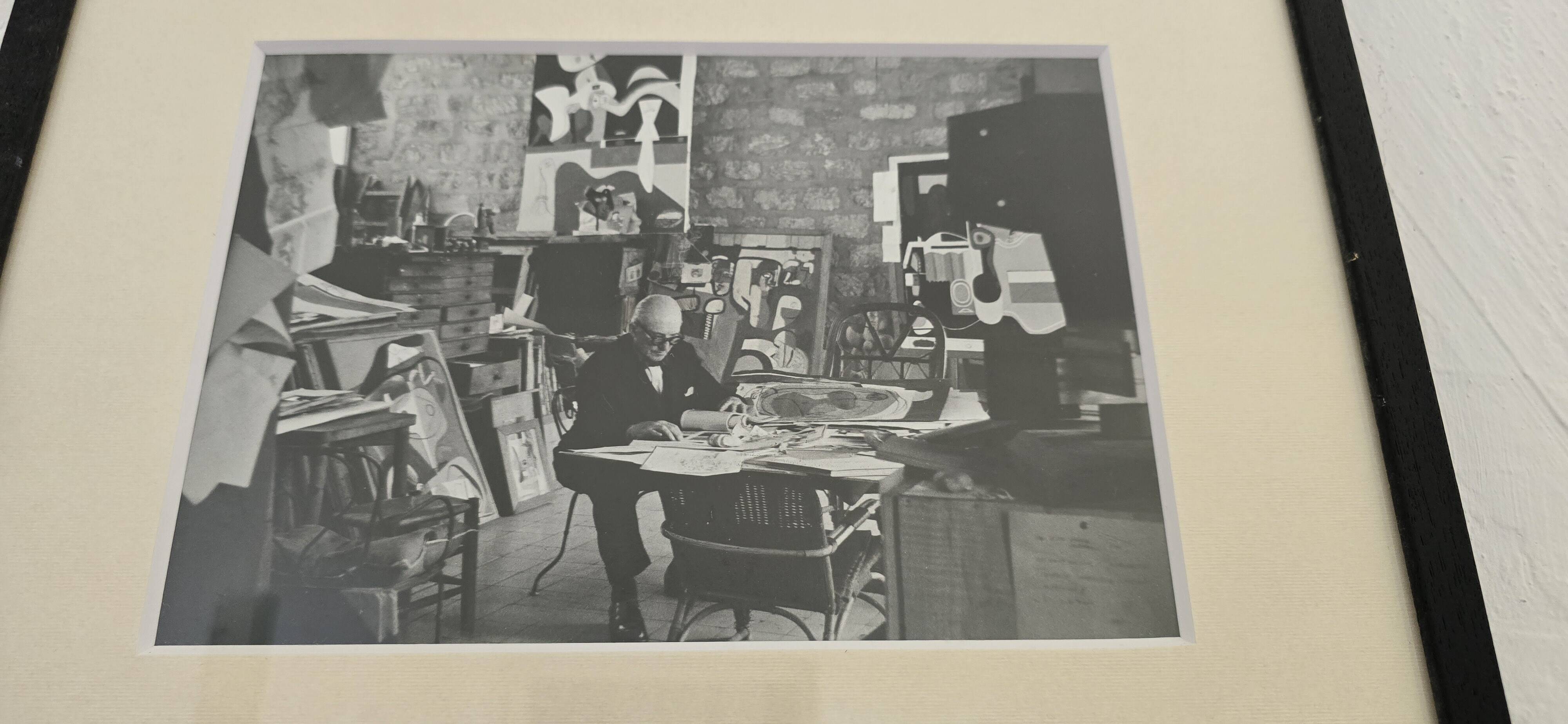 Gisèle Freund (1908-2000) Photograph - Le Corbusier in his studio, 1961