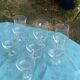 Set of 7 large Luminarc France wine glasses in transparent glass on a stem