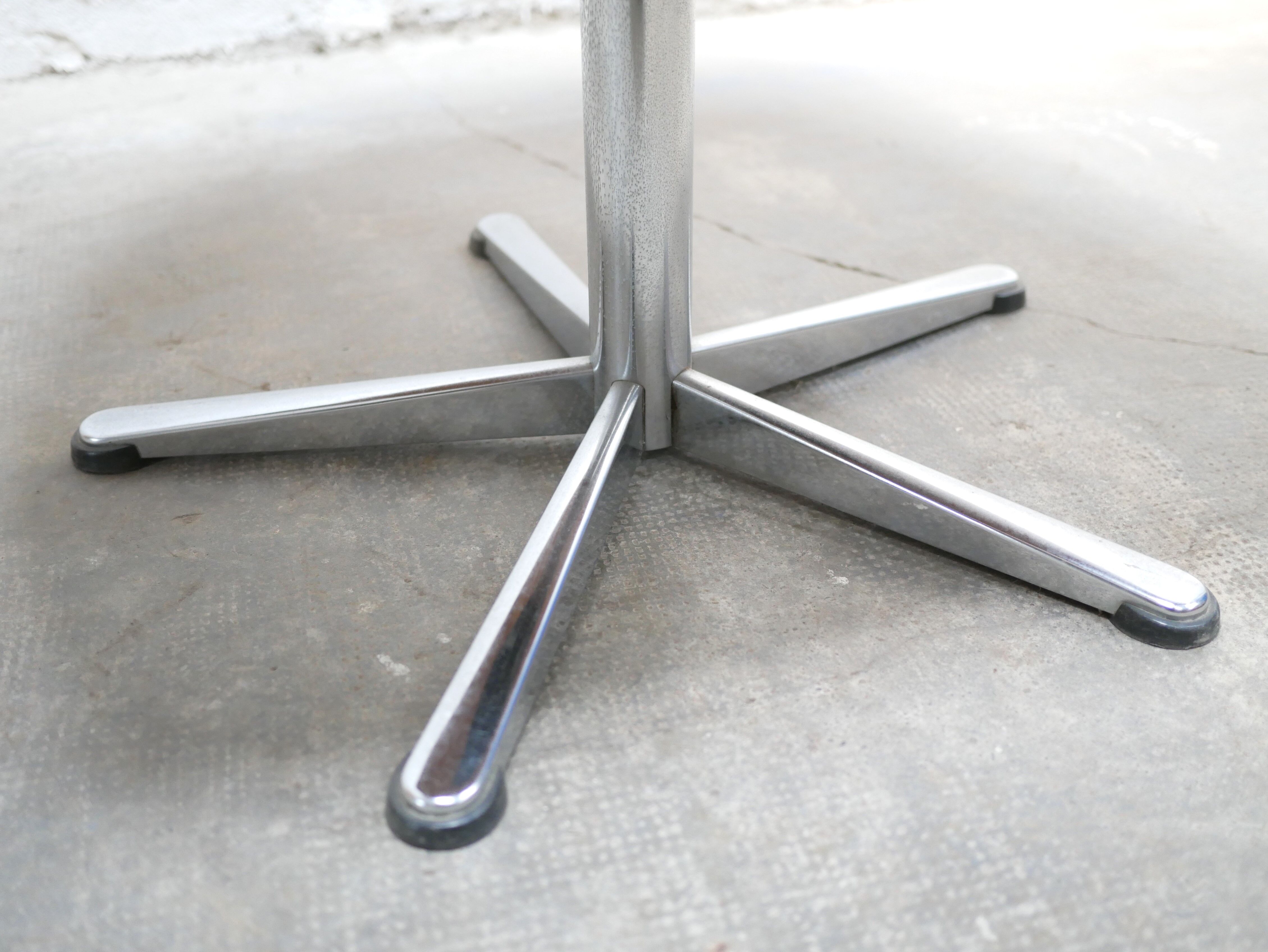 Vintage swivel desk chair in imitation leather