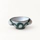 Ceramic bowl by R. Picault with wave decoration from the 1960s.