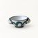 Ceramic bowl by R. Picault with wave decoration from the 1960s.