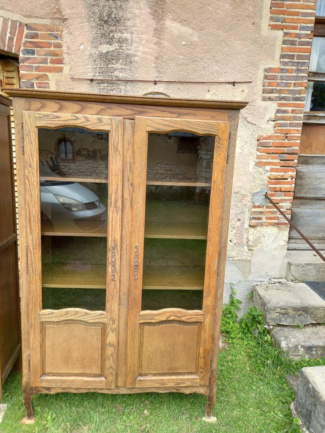 2 vitrines ancienne en bois