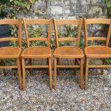 4 vintage Luterma bistro chairs 1940