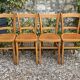 4 chaises bistrot vintage Luterma 1940