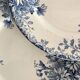 6 assiettes plates en terre de fer Gien "fleur d'automne"