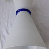 80's glass pendant light