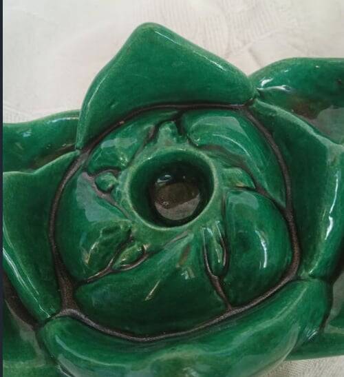 Pair of ceramic candle holders