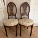 Paire de chaises Louis XVI “jeune fille” à palmettes – Maison Liberprey