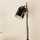 Lampadaire vintage avec spot noir