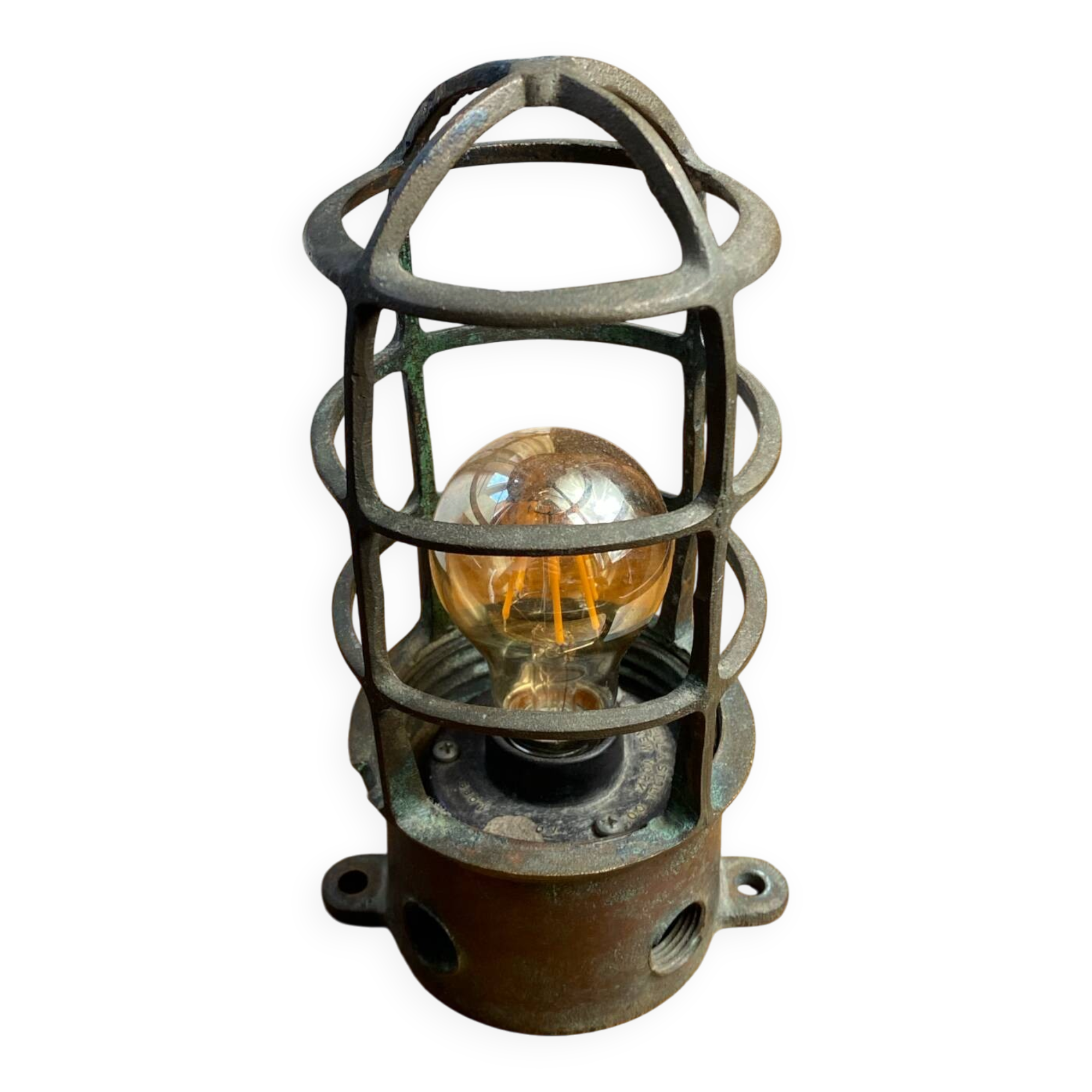 Antique lampe de bateau Russell @ Stoll New York