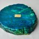 Turquoise alabaster ashtray by Romano Bianchi, Italy, 1970