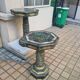 Pair of green marble pedestal tables, 19th century