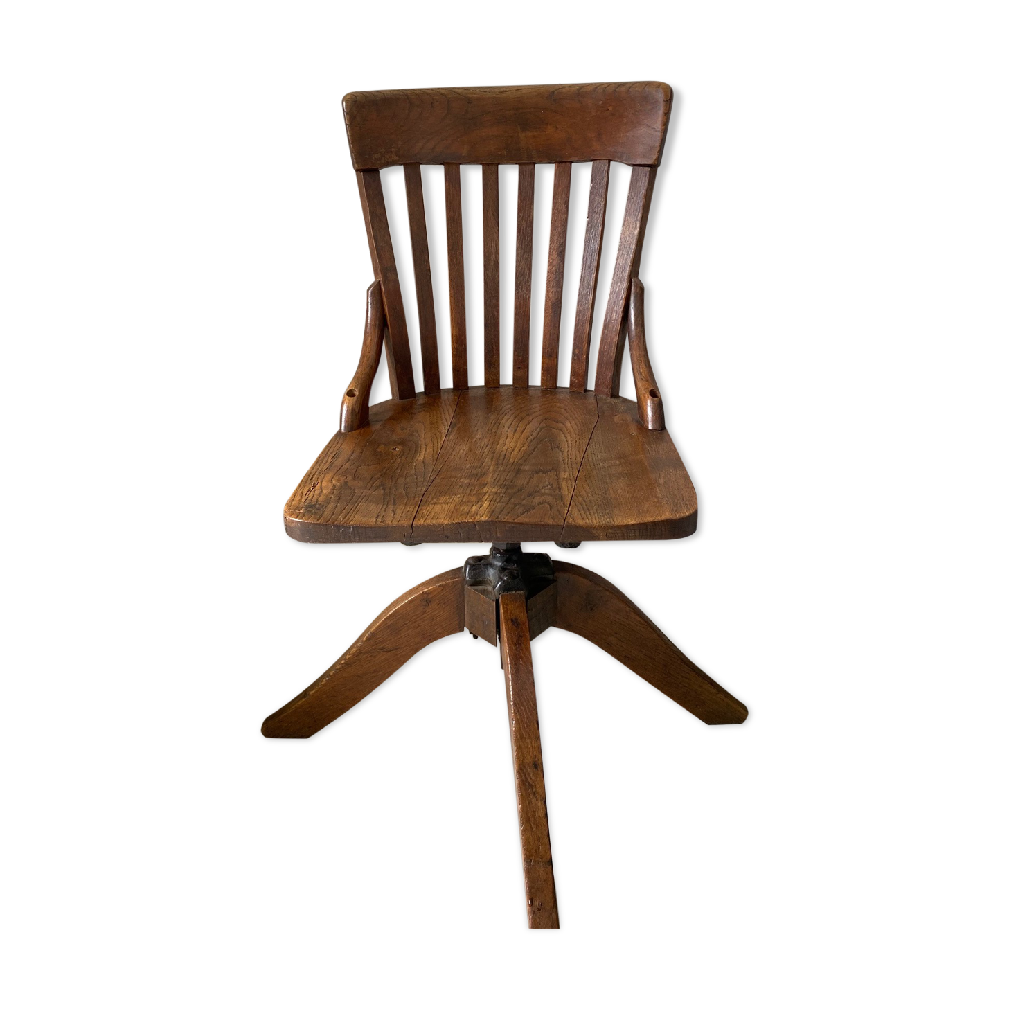 "American" oak office chair
