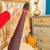 Large vintage scoubidou bottle