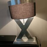 Lamp in X, cross, steel, design