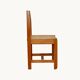 6 light wood chairs with rush seats, Italy, 1960s
