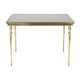 Table basse vintage en laiton et cuivre