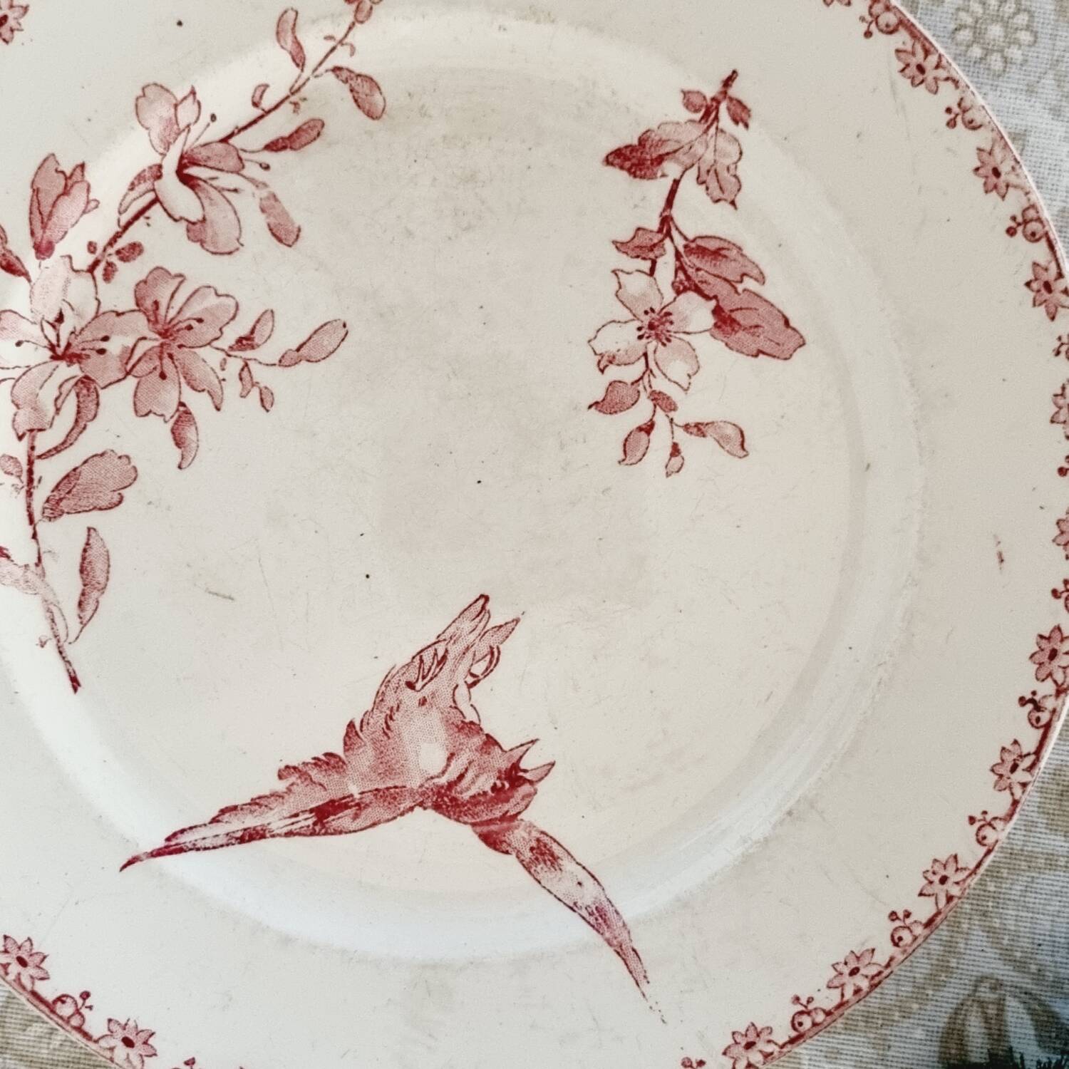 6 iron earth dessert plates lot 4