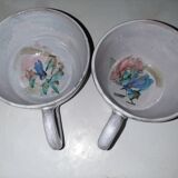Jjl vallauris artistic ceramic lunch cups