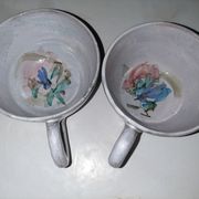 Breakfast cups jjl Vallauris artistic ceramics