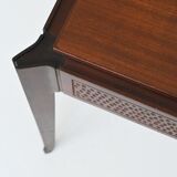 Vittorio Dassi style Italian coffee table in mahogany, Italy, 1960