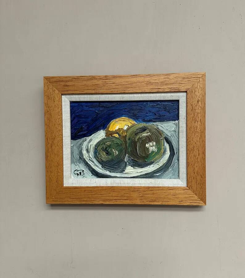 Original Swedish Oil on Panel – “Still Life” by Göran Brunius (1911–2005) – Signed