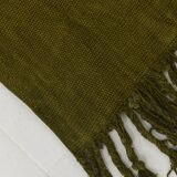 4x6 Army Green Vintage Kilim Rug, 114x184Cm