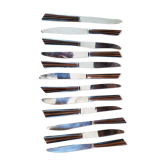 12 art deco knives
