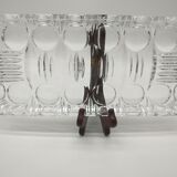 Serving dish in crystal design vintage 60s/70s