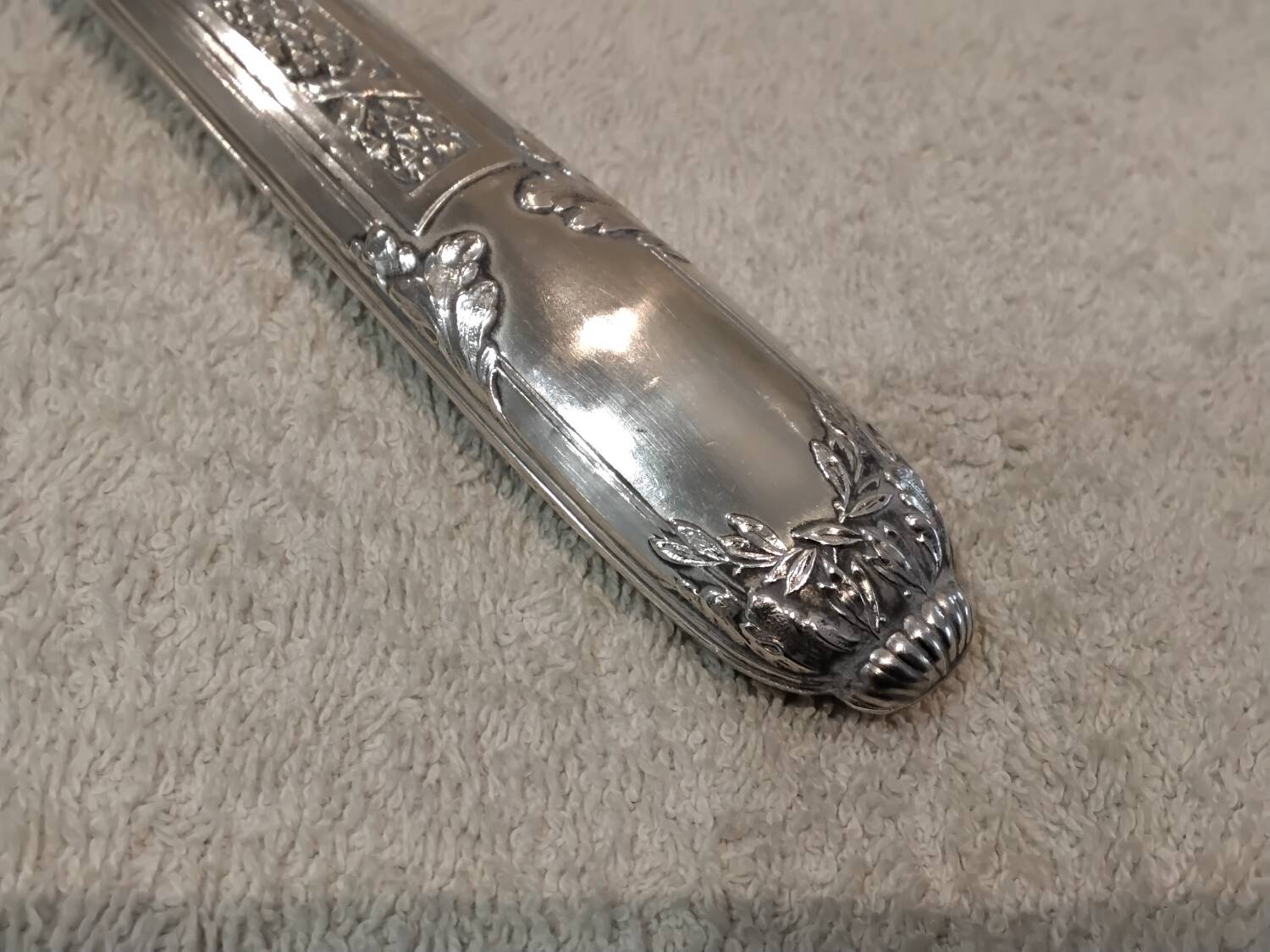 Some silver 950 Minerva style Louis XVI handles 19.8cm
