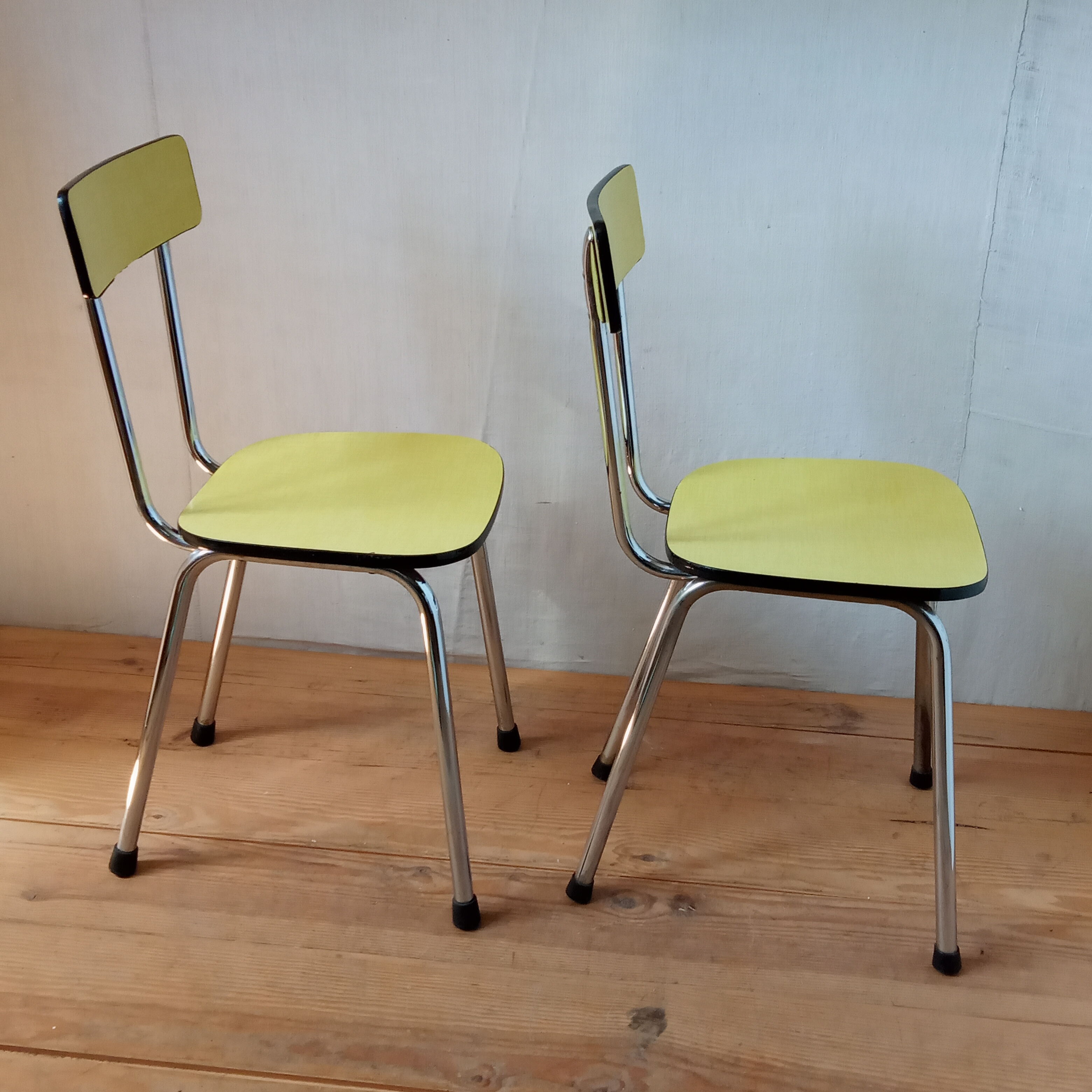 Pair of chairs in formica 1960