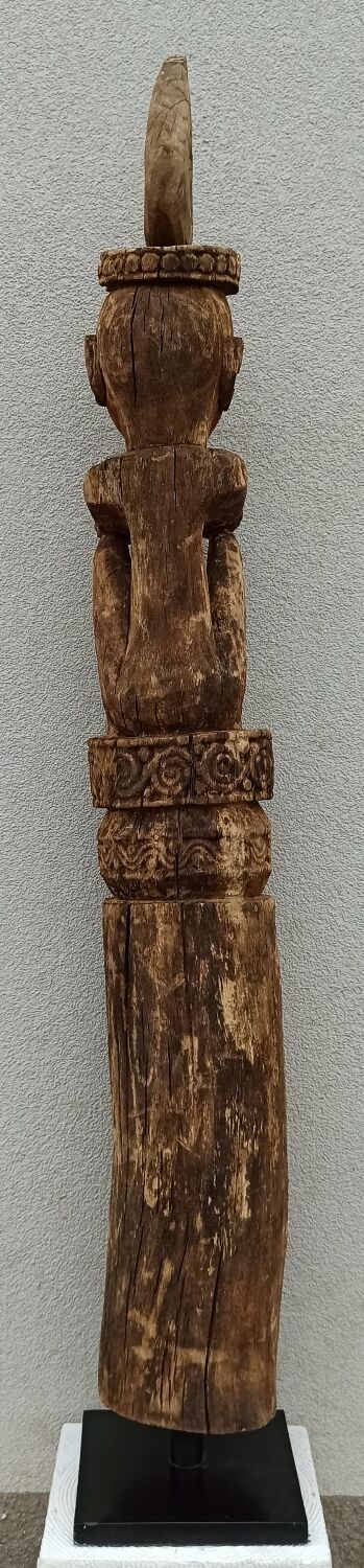 Ancient wooden ancestor statue of the Leti Islands, Indonesia