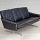 1970s, Danish design by Georg Thams for Vejen Møbelfabrik, 3 seater sofa, leather.