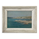 Tableau "Bord de mer", huile sur carton fort.