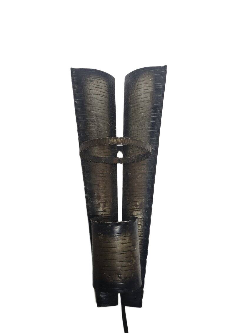 Polish brutalist wall lamp, 1970s
