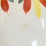 “Henriot Quimper” vase, ceramic flowers, 1970s