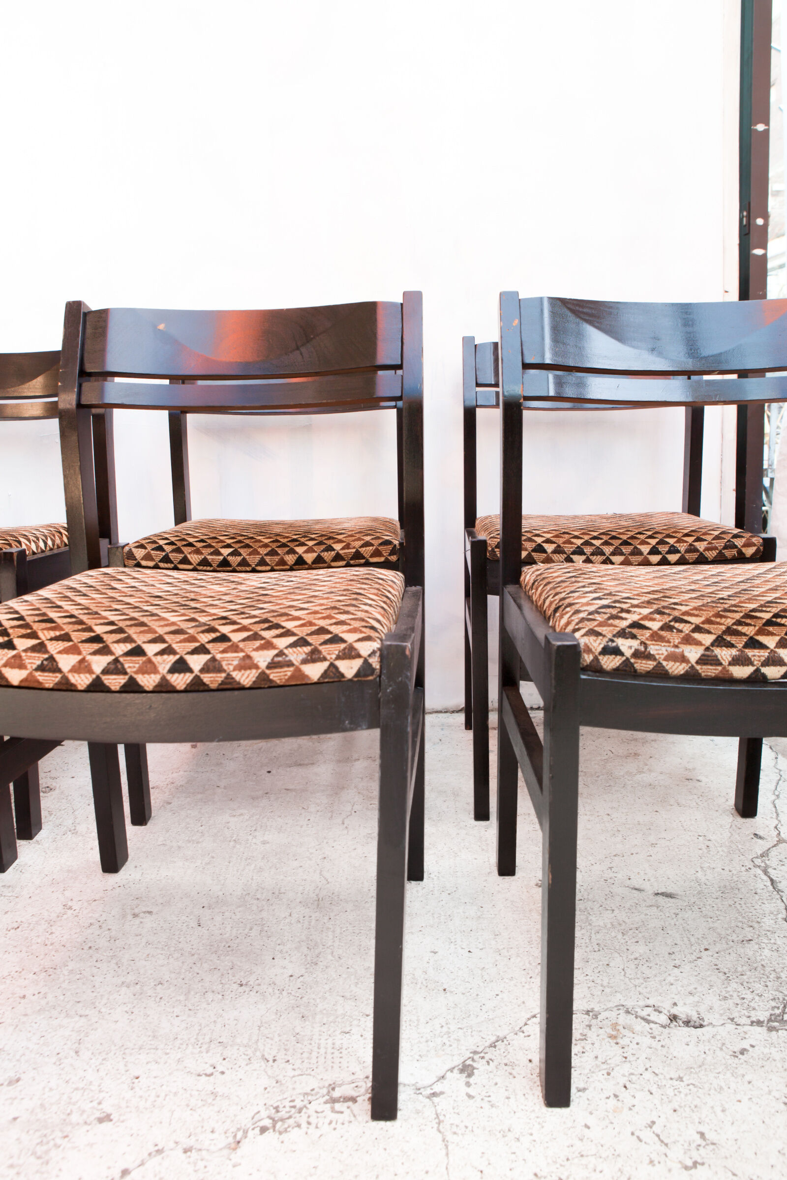 Lot de 4 chaises en teck 1960