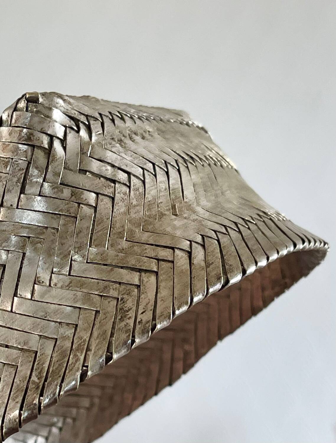 Woven alpaca catchall tray