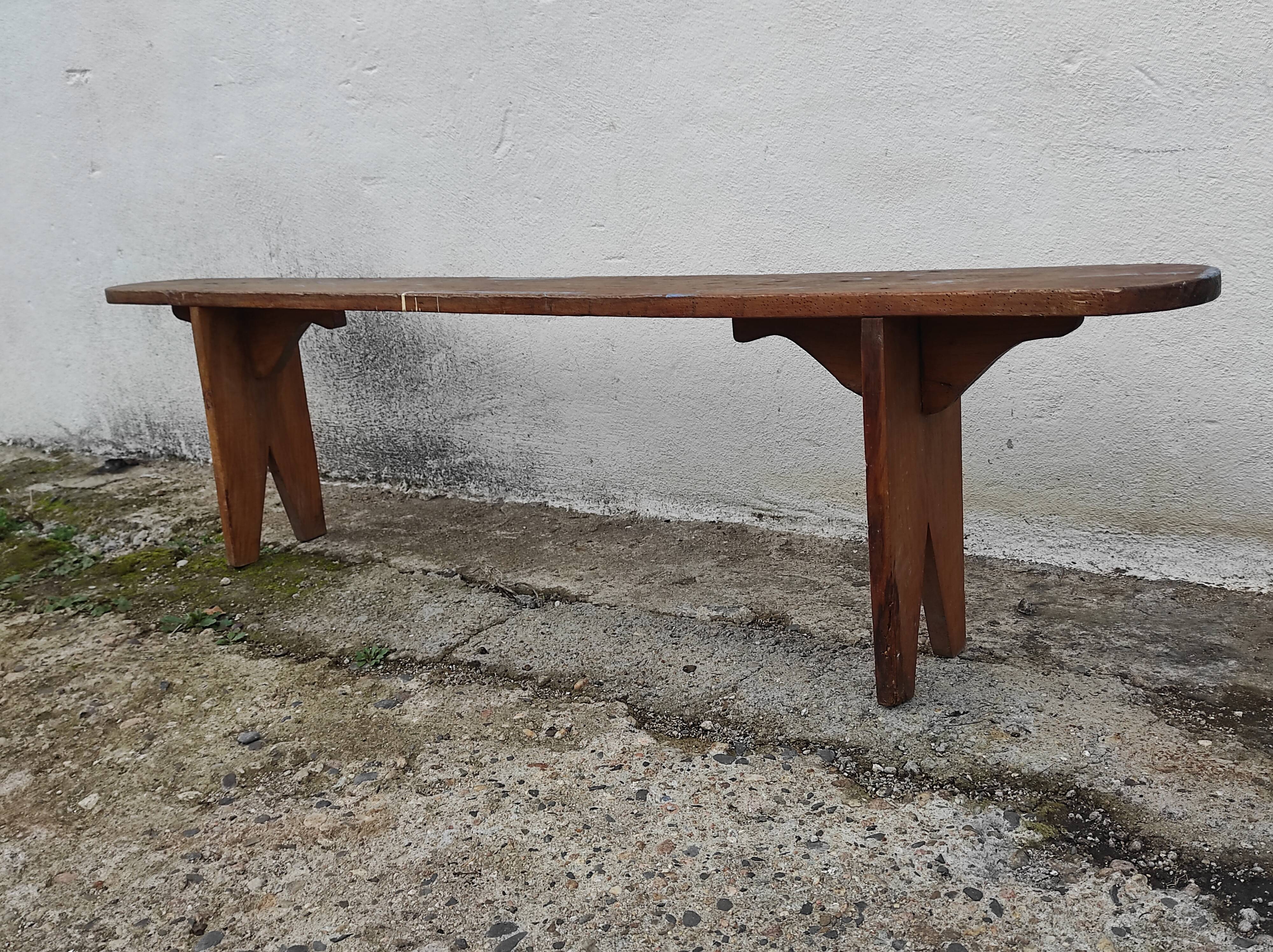Old oak farmhouse bench