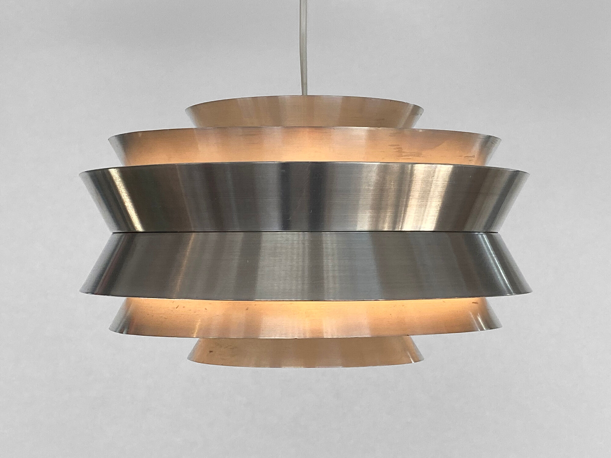 Pendant light "Trava" by Carl Thore for Granhaga Metallindustri. Sweden 1960s.