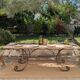 Table set, stools and benches