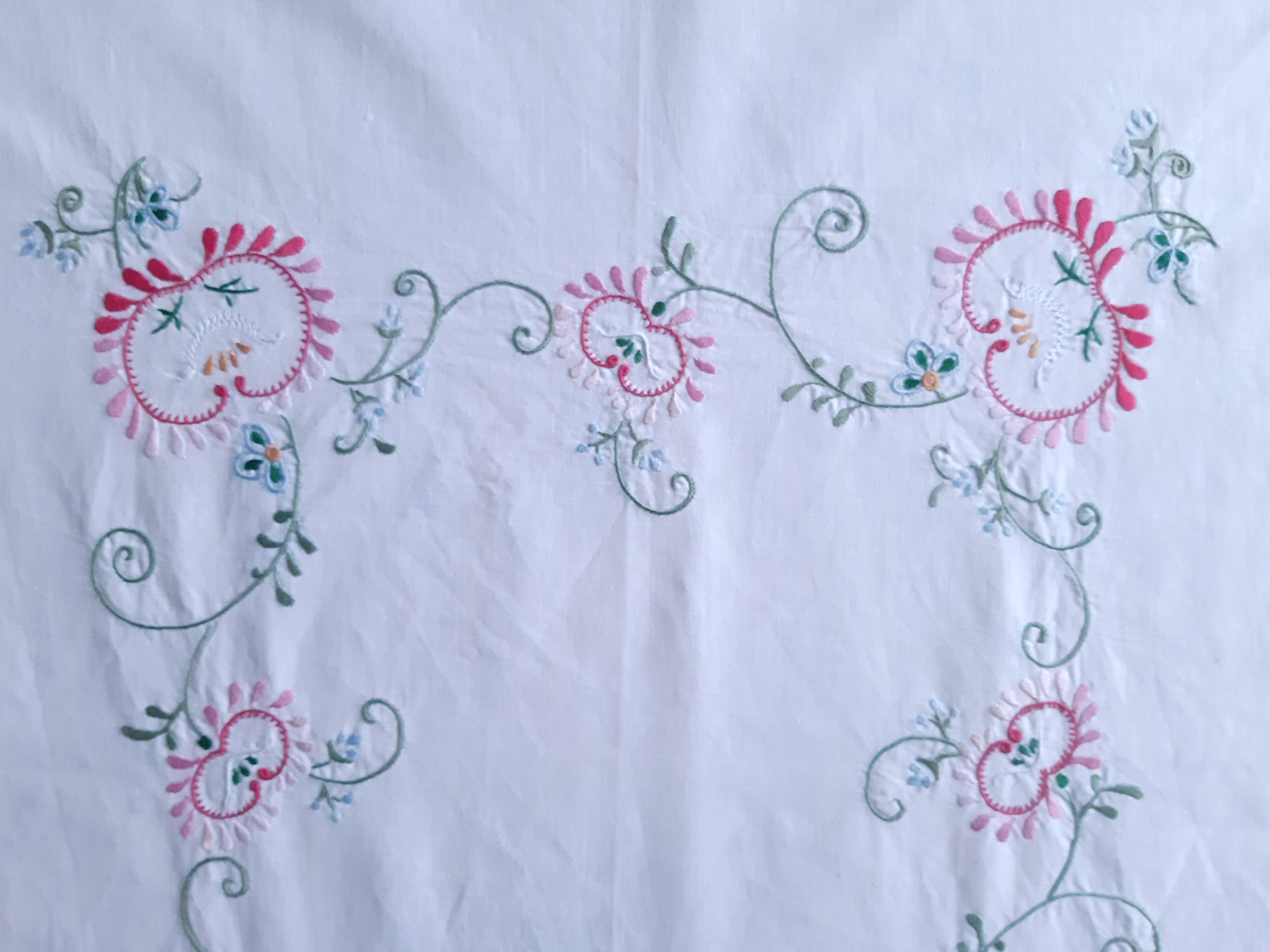Nappe et 6 serviettes à thé