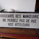 Plaque sncf aluminium