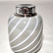 Encendedor de mesa "Tommaso Barbi" de cristal. Italia, 1970s.