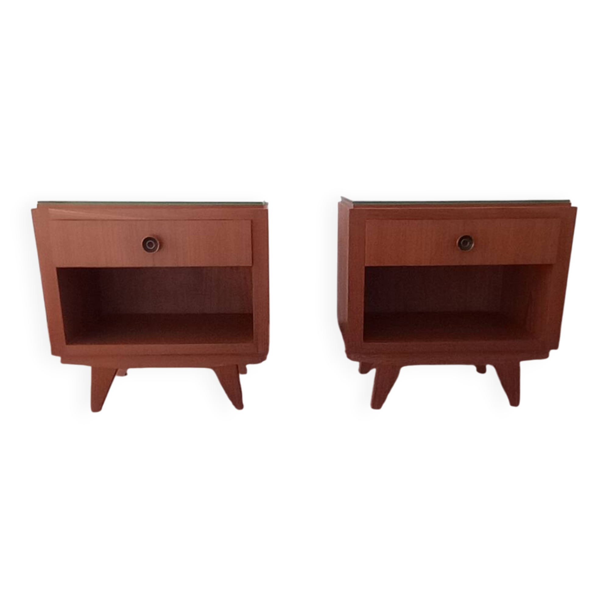 Rosewood bedside tables