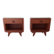 Rosewood bedside tables