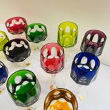 Set of 16 lead crystal glasses from the Nachtmann company from the 1960s, Antika series