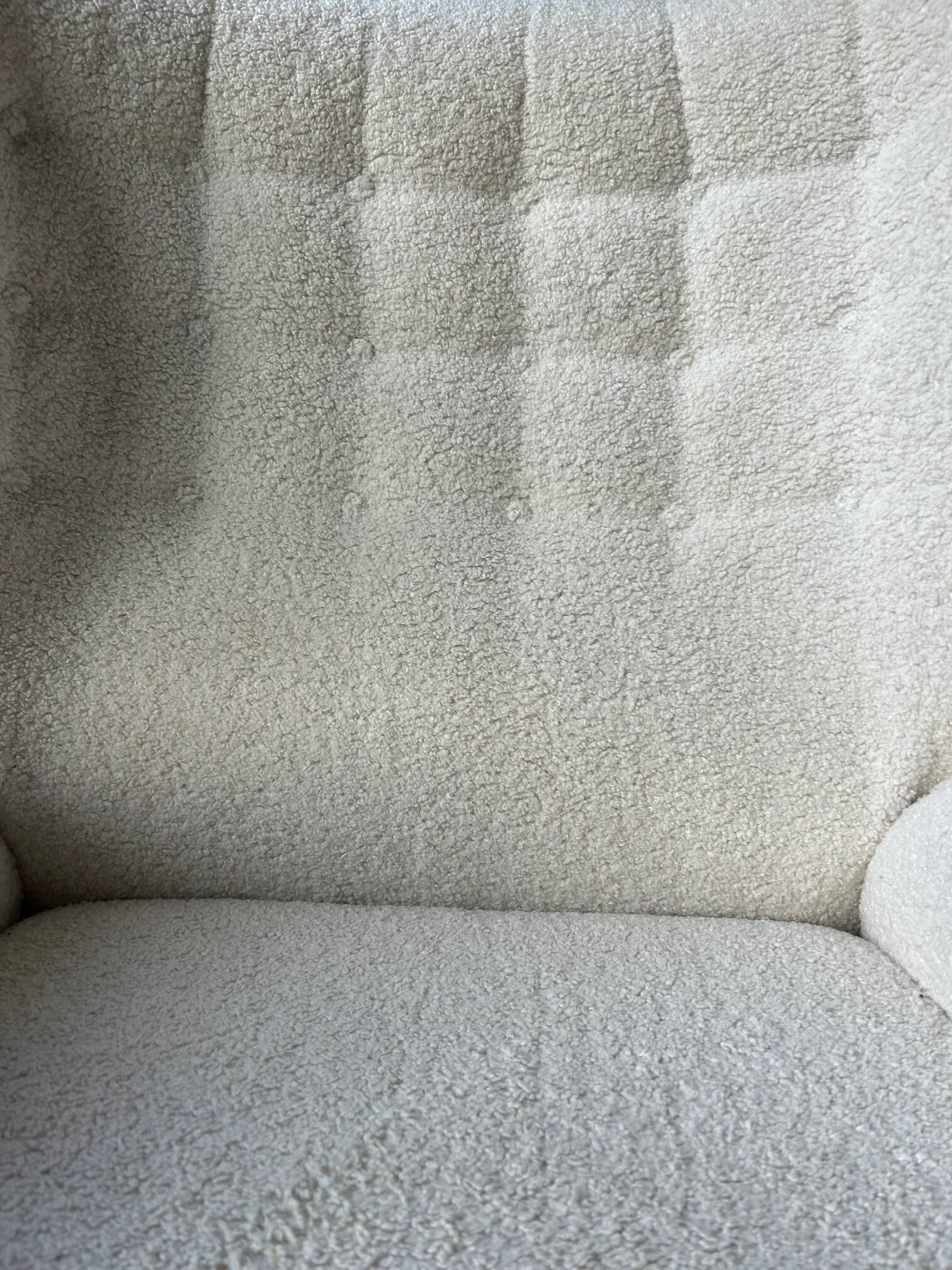 Lounge chair by Märta Blomstedt and matching footstool